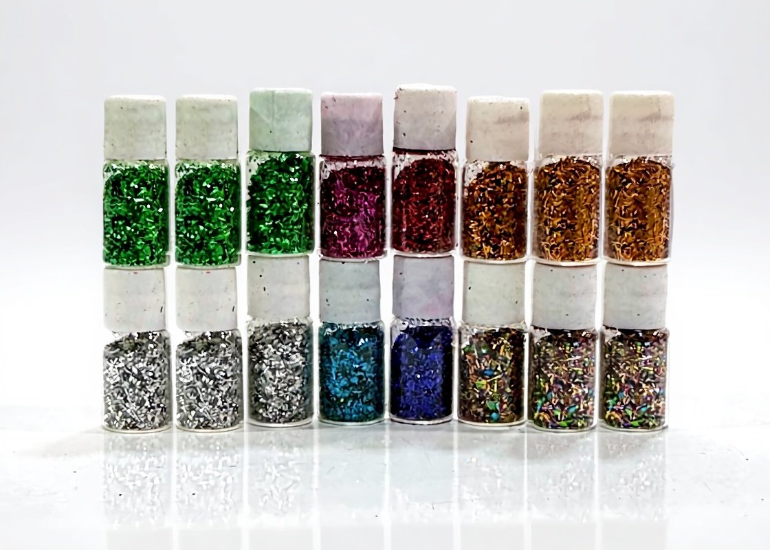 GLITTERS MULTICOLOR - 10GM - 10BOTTLES