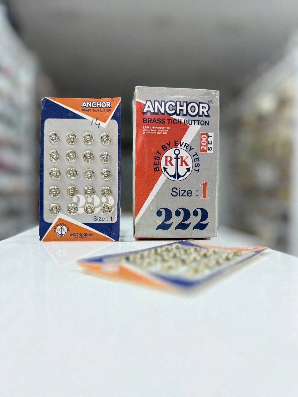 ANCHOR TICH BUTTON - SIZE 1